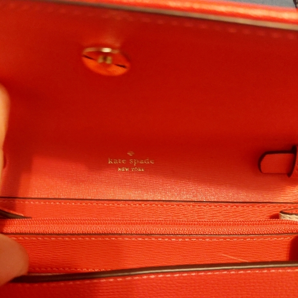 Kate Spade pink houndstooth crossbody/clutch wallet NWT - Picture 5 of 8